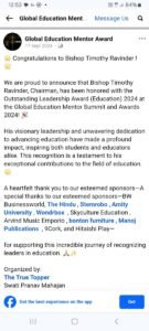 Global Education Mentor Award
